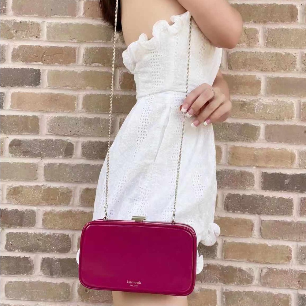 NWT Kate Spade Clutch Crossbody Pink - Picture 2 of 12
